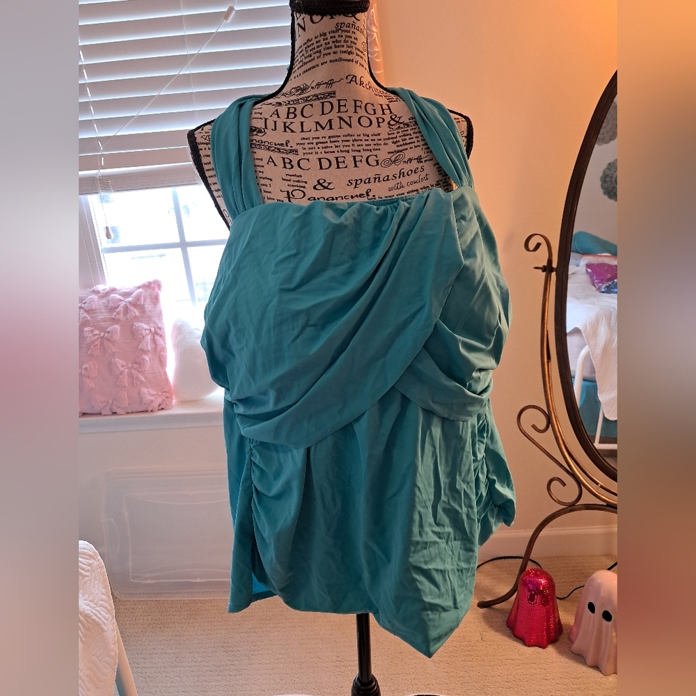 Teal Women's Tankini Top Only 26